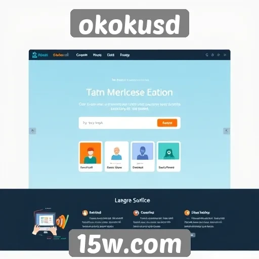 analise da interface do site okokusd