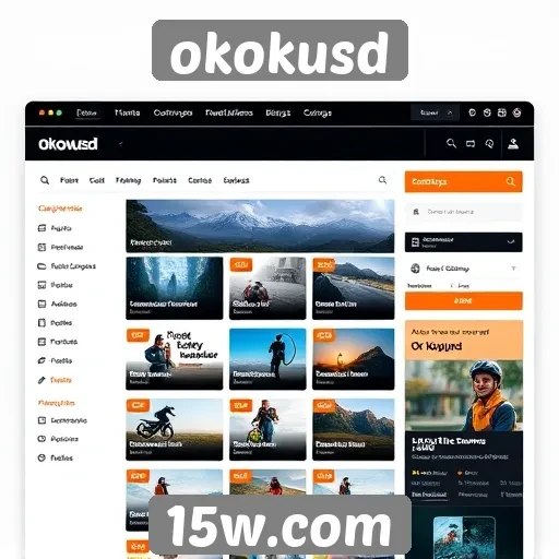 Análise da interface do usuário do site okokusd
